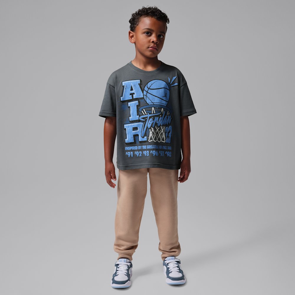 Jordan Retro Hoop Little Kids' Distressed Graphic T-Shirt