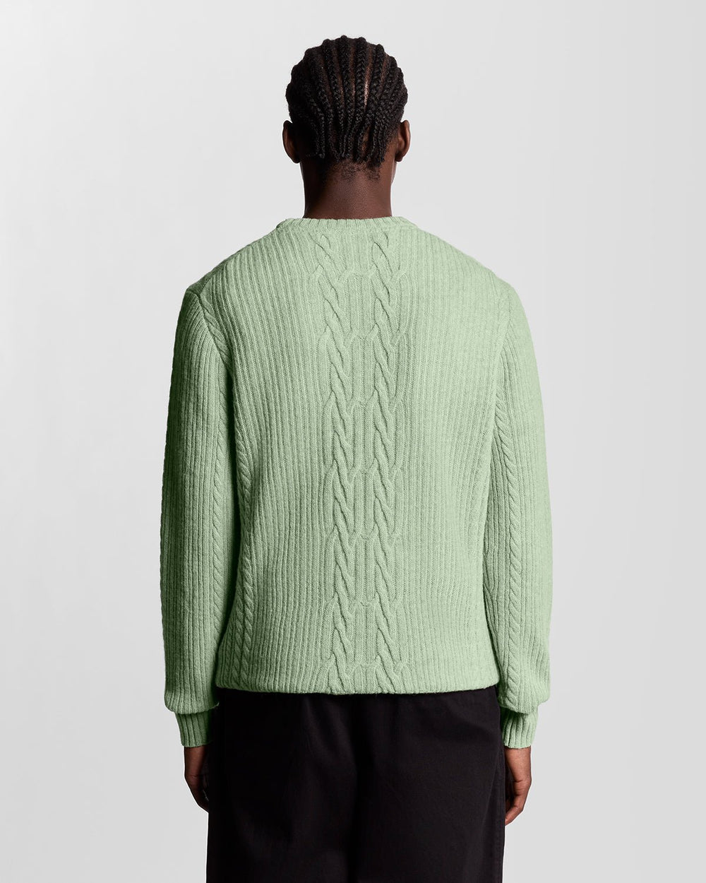 Lyle & Scott Men's Ribbed Cable Knit Jumper