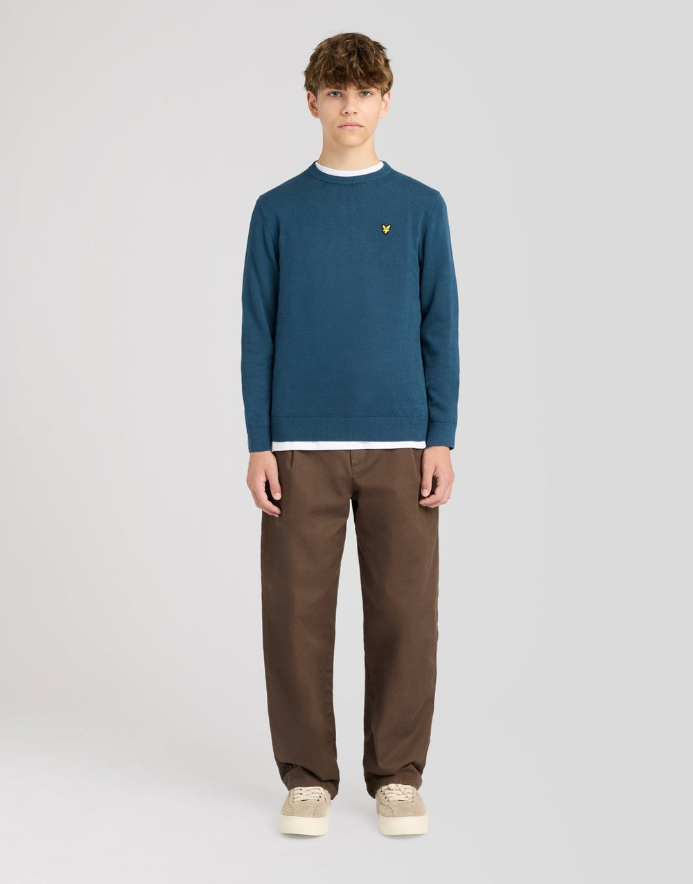 Lyle & Scott Big Kids' Cotton Crew Neck Jumper