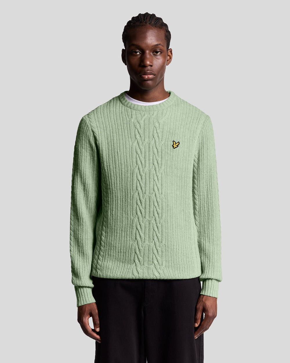 Lyle & Scott Men's Ribbed Cable Knit Jumper
