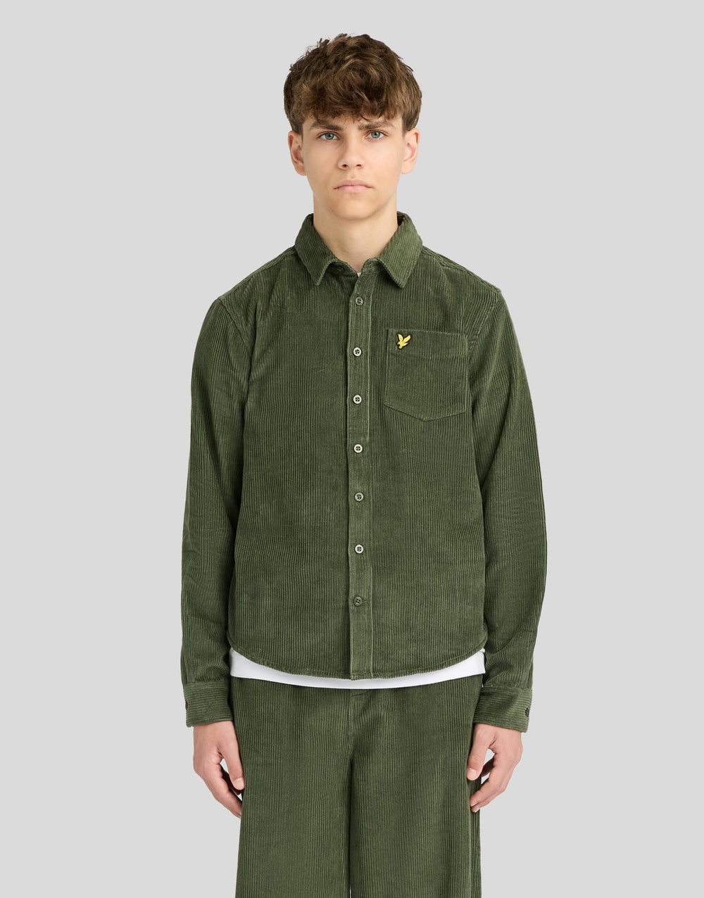 Lyle & Scott Big Kids' Long Sleeve Corduroy Shirt