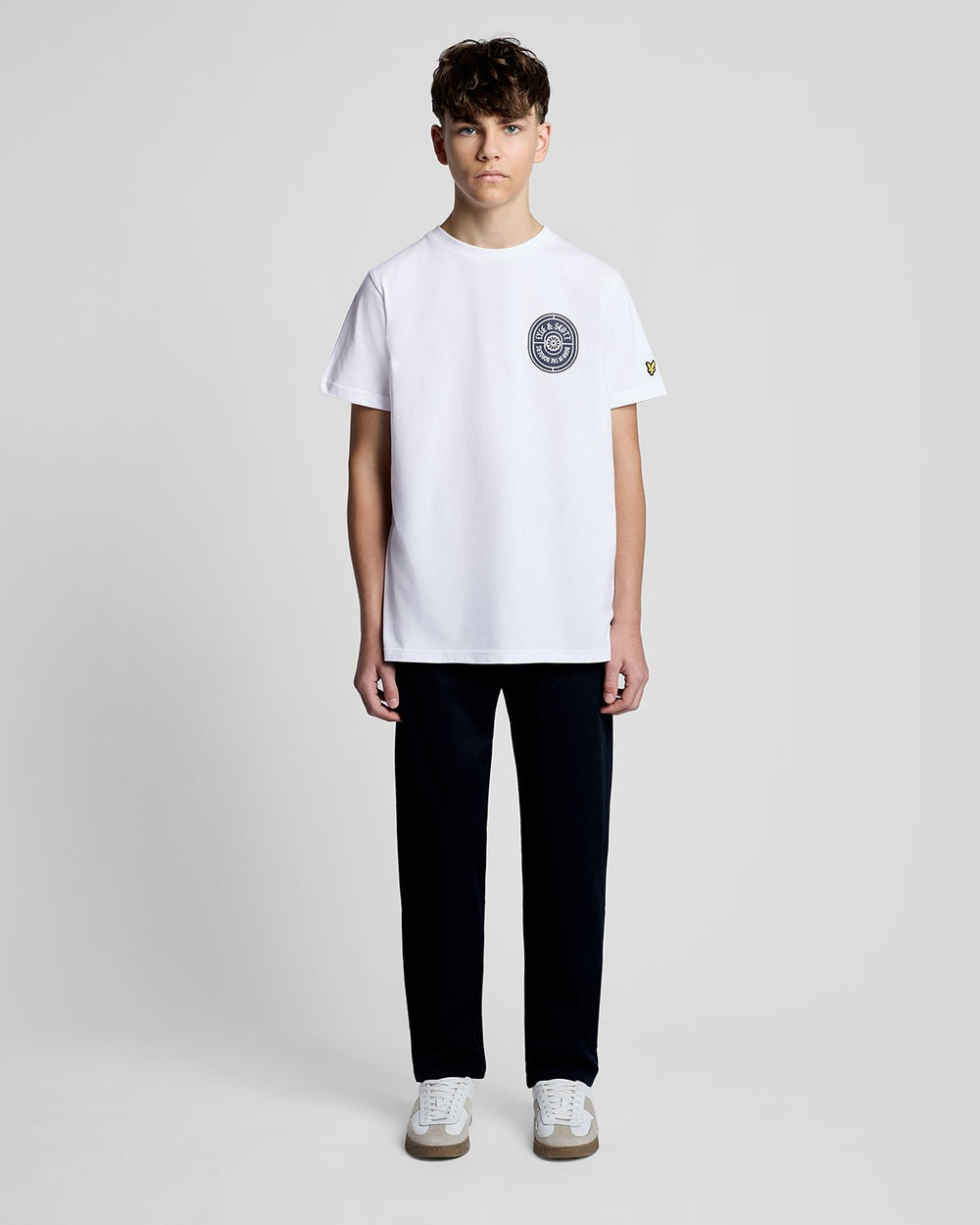Lyle & Scott Big Kids' Graphic Badge T-Shirt