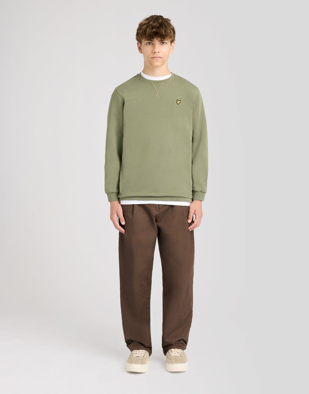 Lyle & Scott Big Kids' Cotton Crew Neck Sweatshirt