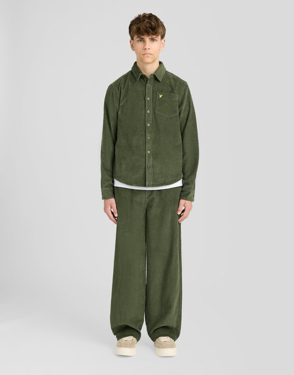 Lyle & Scott Big Kids' Long Sleeve Corduroy Shirt