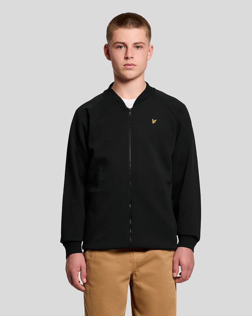 Lyle & Scott Big Kids' Cotton Blend Bomber Jacket