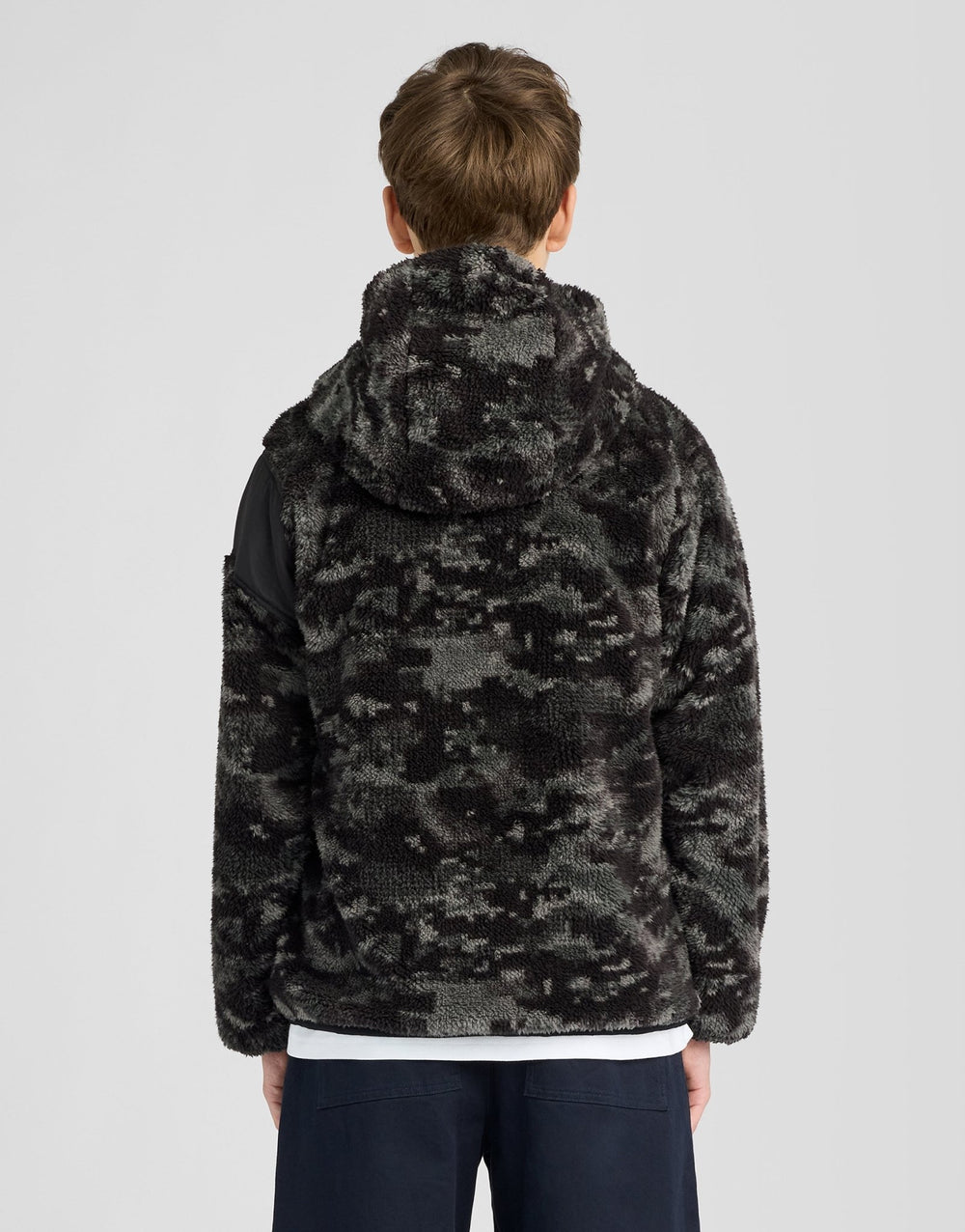 Lyle & Scott Big Kids' Reversible Print Fleece Jacket