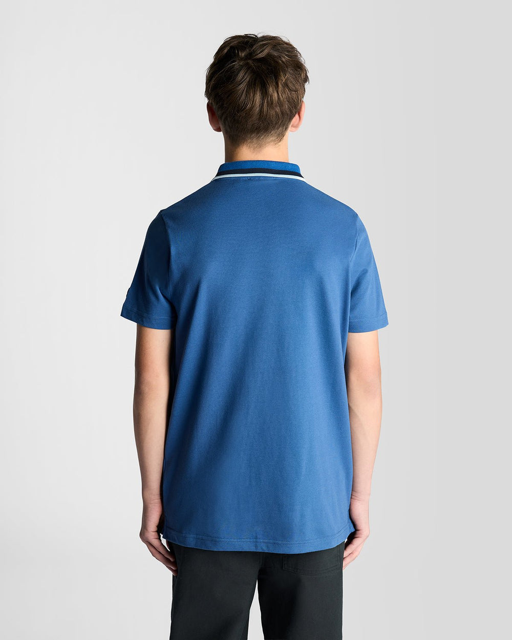 Lyle & Scott Big Kids' Tipped Logo Polo Shirt