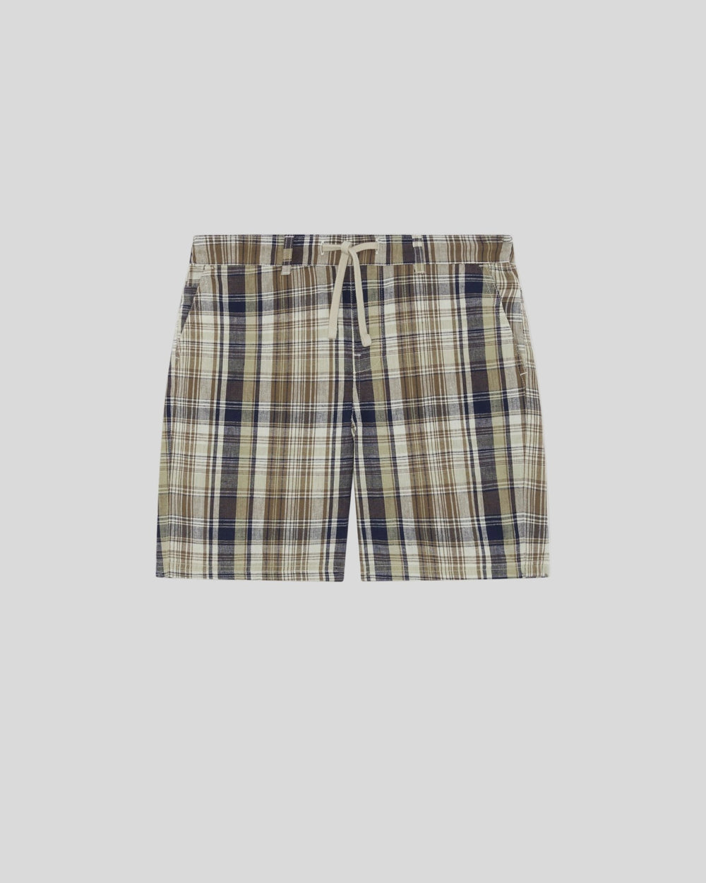 Lyle & Scott Big Kids' Linen Blend Check Shorts