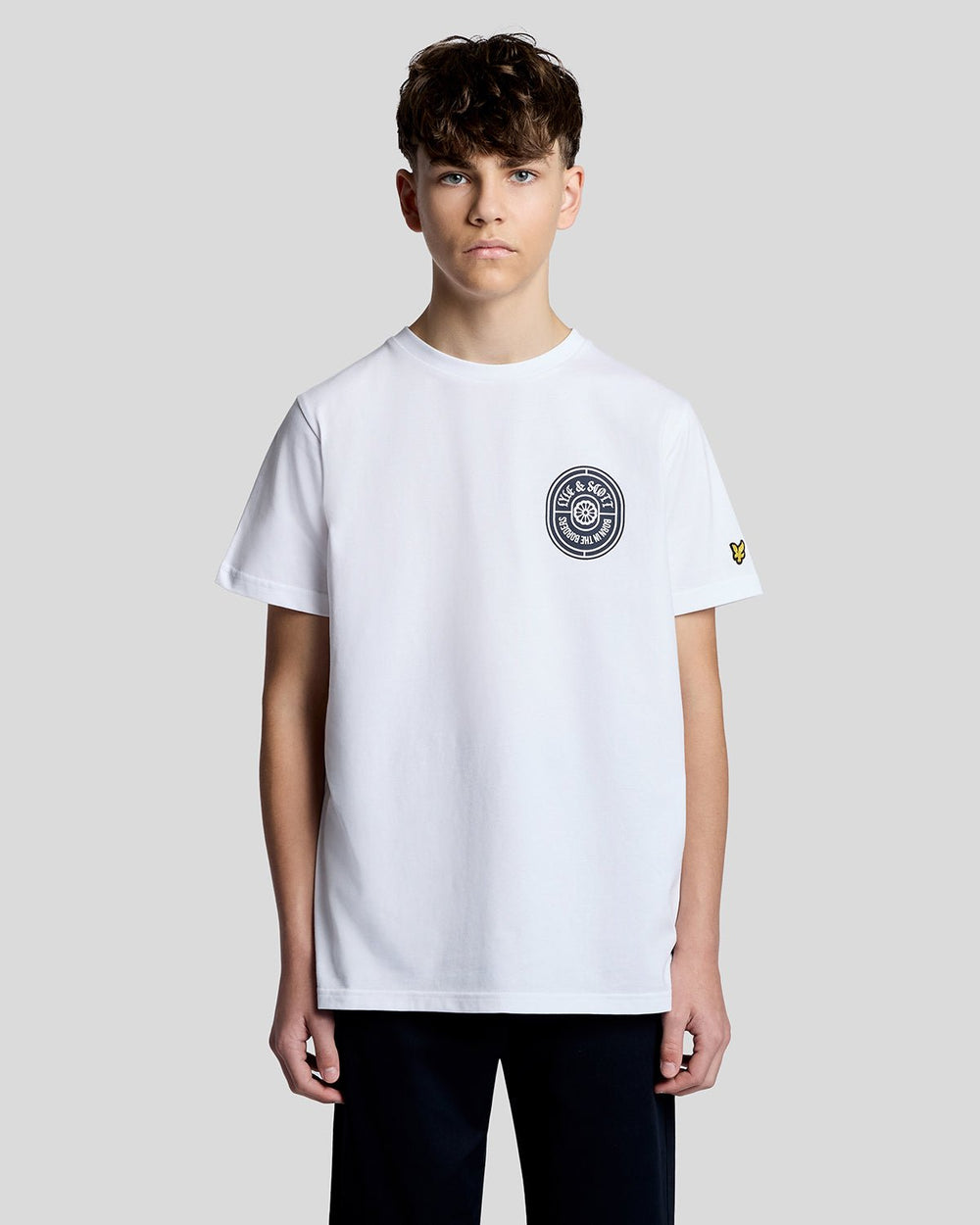Lyle & Scott Big Kids' Graphic Badge T-Shirt