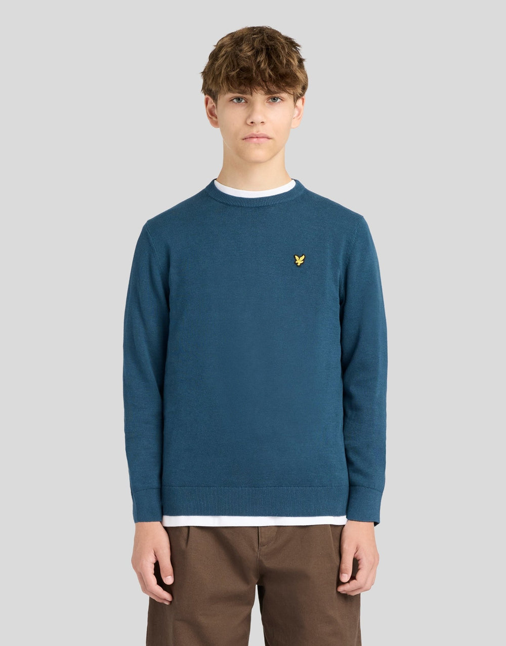 Lyle & Scott Big Kids' Cotton Crew Neck Jumper