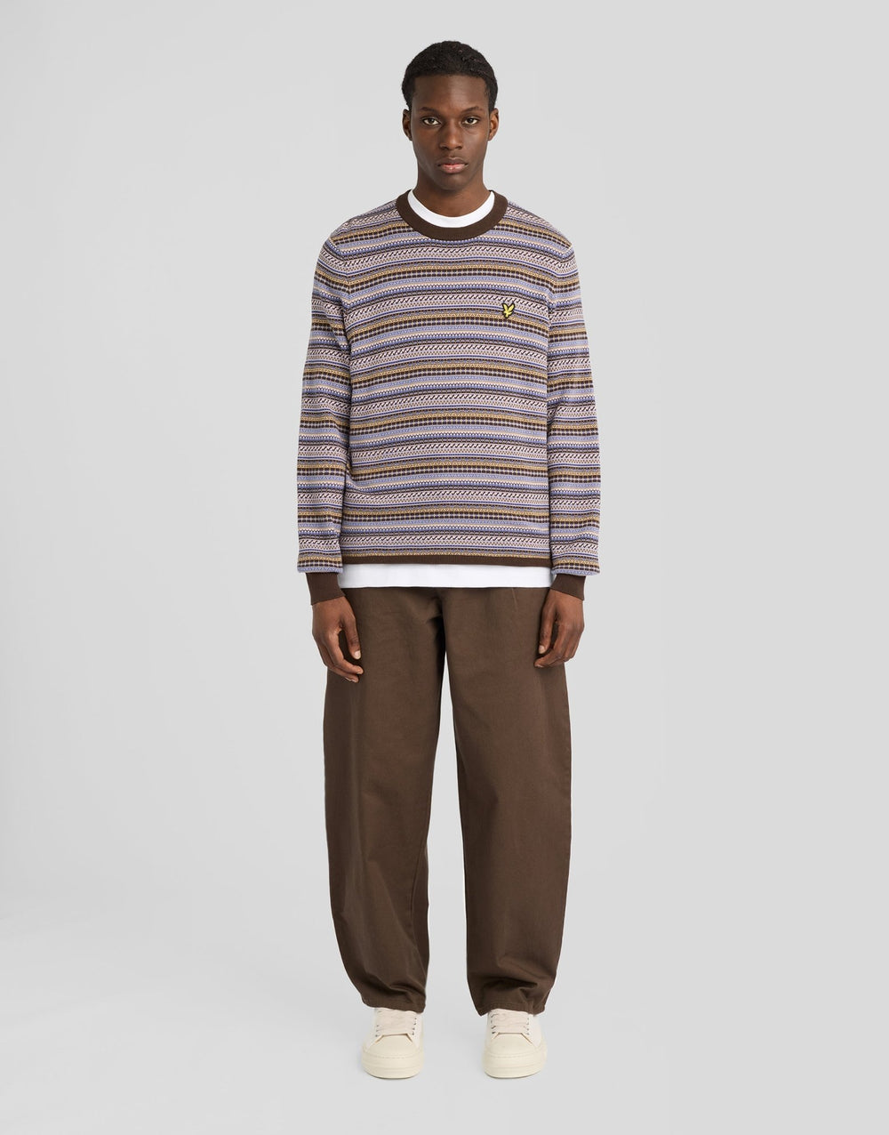 Lyle & Scott Men's Fair Isle Crew Neck Jumper