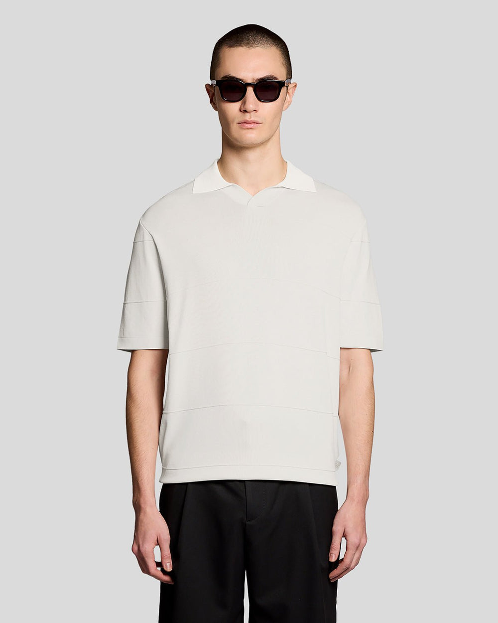 Lyle & Scott Men's Open Collar Knitted Polo Shirt