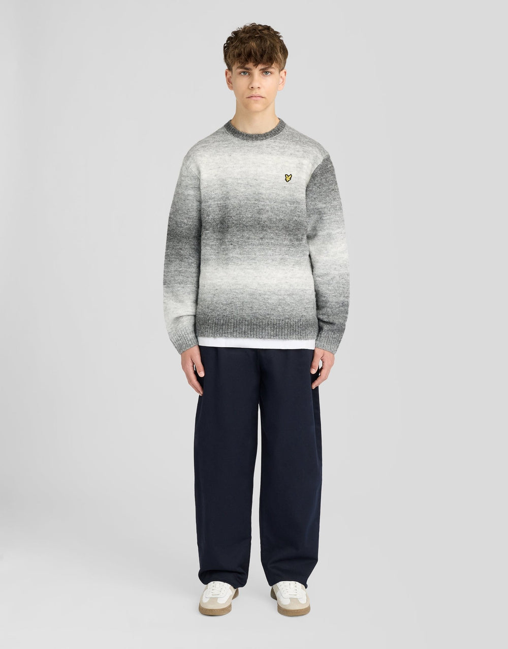 Lyle & Scott Big Kids' Ombre Crew Neck Jumper