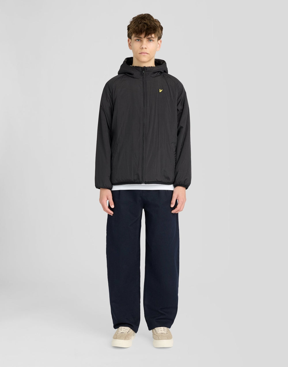 Lyle & Scott Big Kids' Reversible Print Fleece Jacket