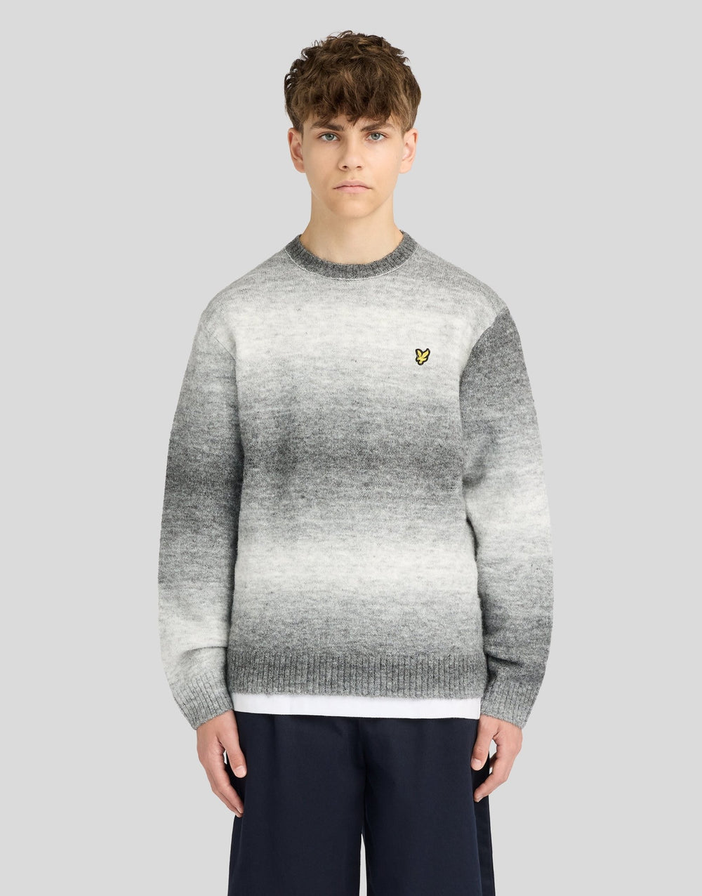 Lyle & Scott Big Kids' Ombre Crew Neck Jumper