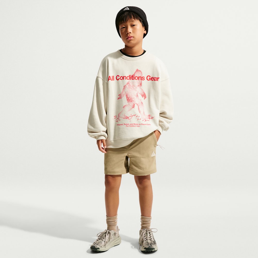 Nike ACG Big Kids' Yeti Crewneck Fleece Top