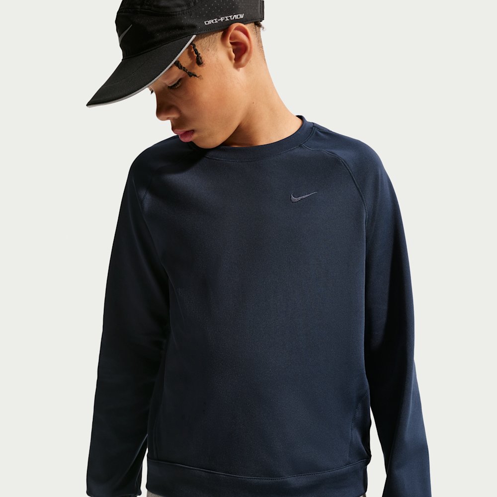 Nike Primary Nano Big Kids' (Boys') Dri-FIT UV Long-Sleeve Crew-Neck Top