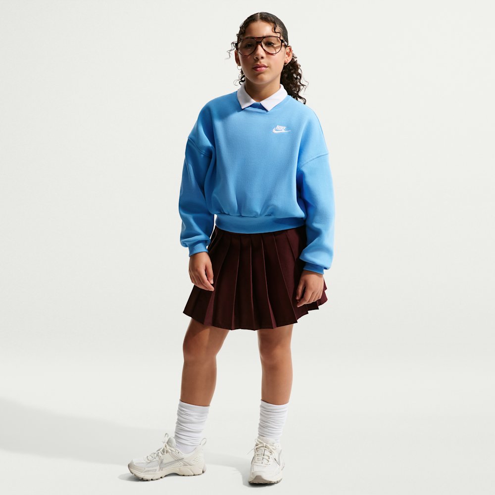 Nike Sportswear Club Fleece Girls' Boxy Crew-Neck Sweatshirt
