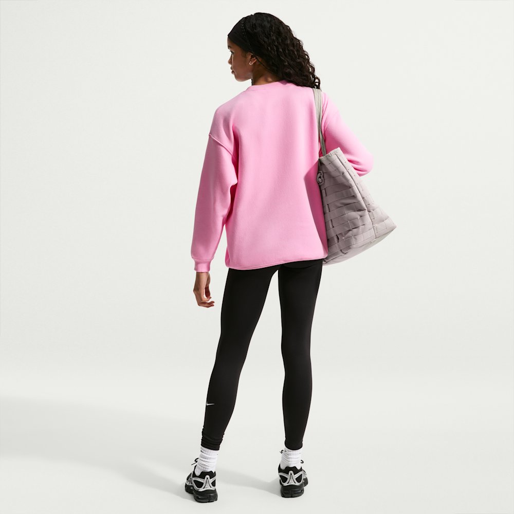 Nike Sportswear Studio Big Kids' (Girls') Oversized Crew-Neck Sweatshirt