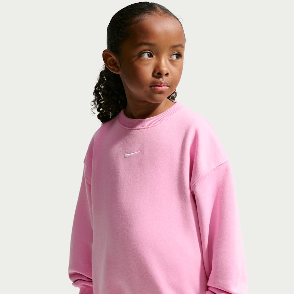 Nike Sportswear Little Kids' Studio Fleece Oversized Crew