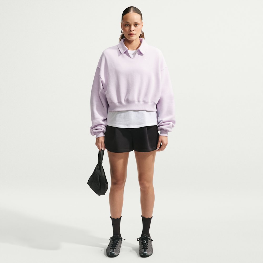 Nike Studio Fleece Medium Weight Women's Oversized Cropped Polo