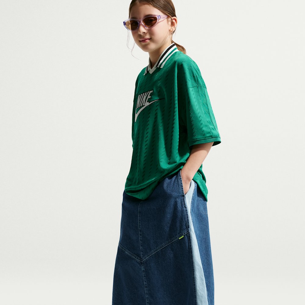 Nike Sportswear Big Kids' Denim Midi Skirt
