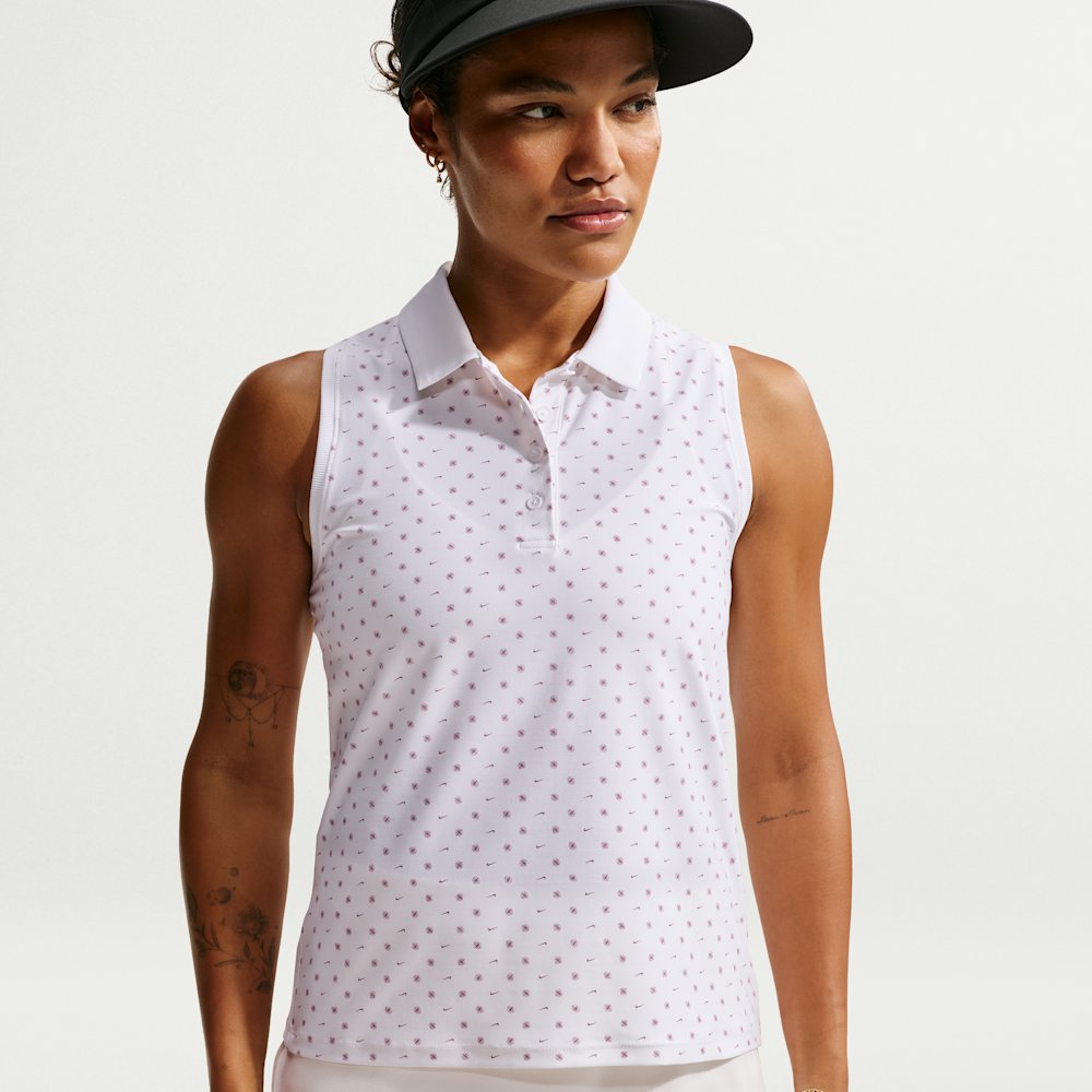 Nike Victory Women's Dri-FIT Sleeveless Printed Golf Polo