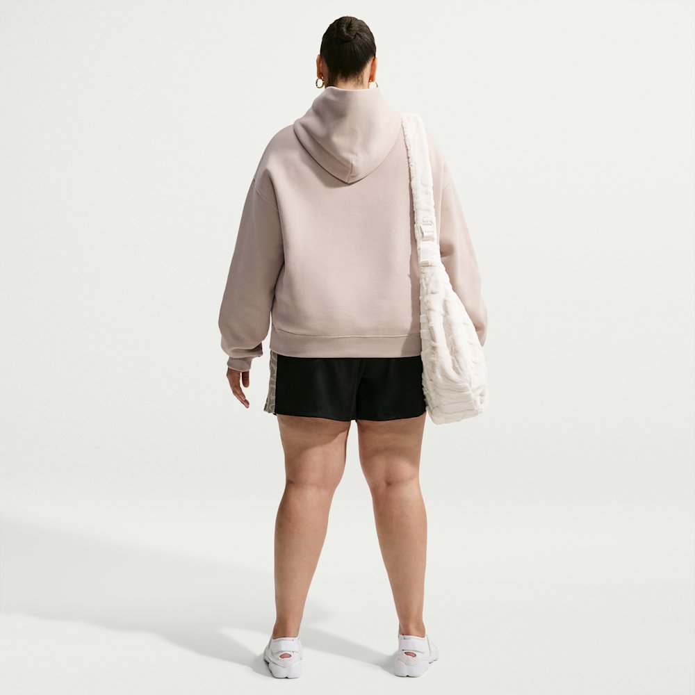 Nike Studio Fleece Medium Weight Women's Oversized Pullover Logo Hoodie
