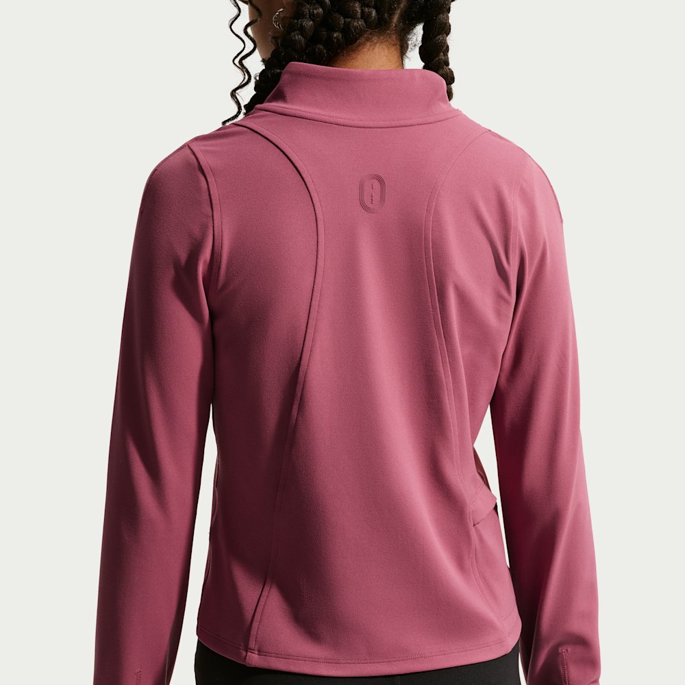 Nike Mavn Girls' Dri-FIT Fitted Full-Zip Long-Sleeve Top