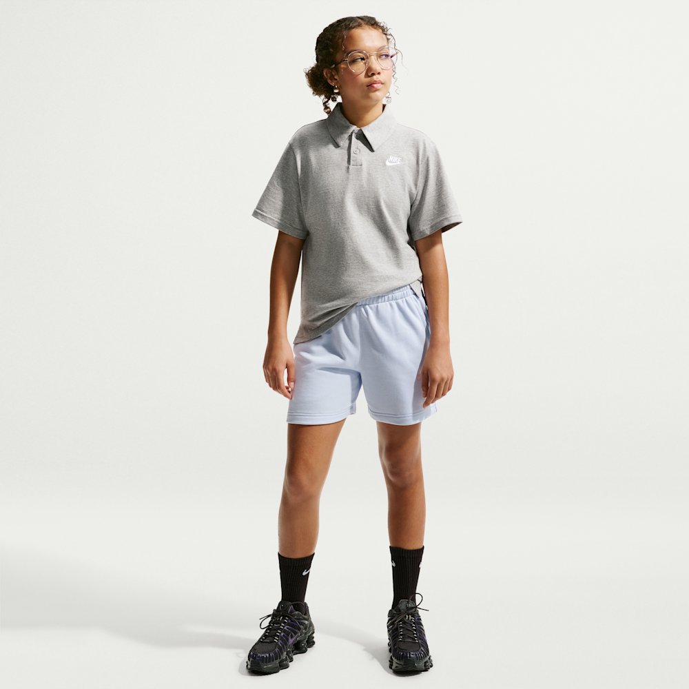 Nike Sportswear Club Big Kids' Knit Short-Sleeve Polo