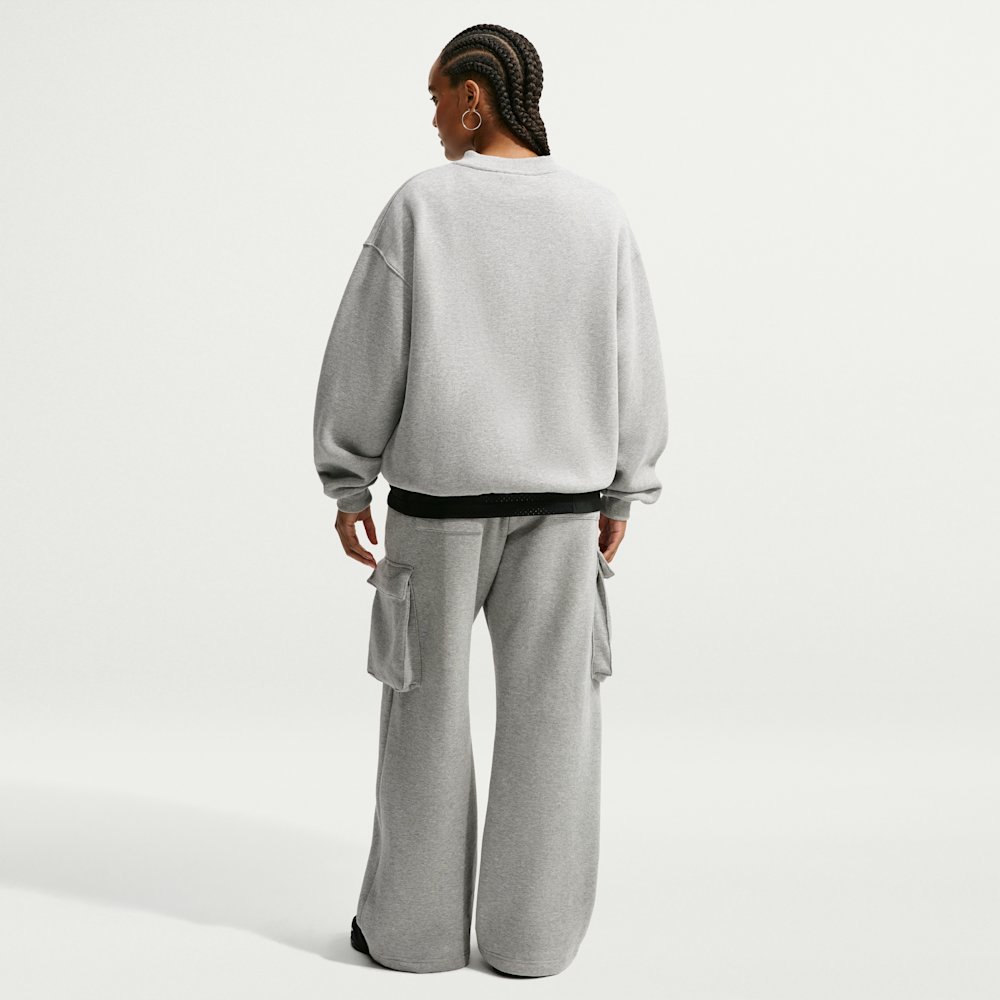 Nike Studio Fleece Medium Weight Women's Oversized V-Neck Top
