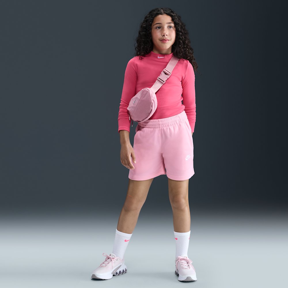Nike Sportswear Club Fleece Big Kids' (Girls') 5" French Terry Shorts