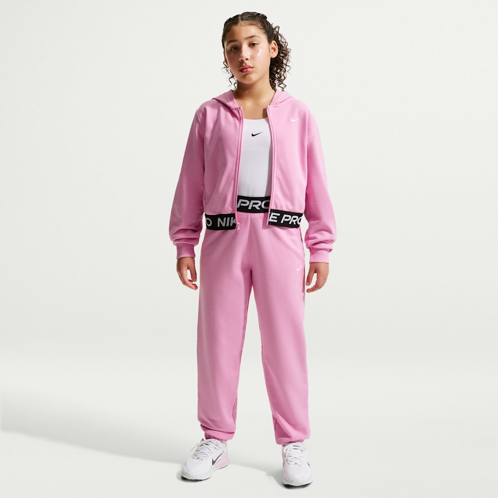 Nike Pro Fleece Big Kids' (Girls') Dri-FIT Full-Zip Hoodie