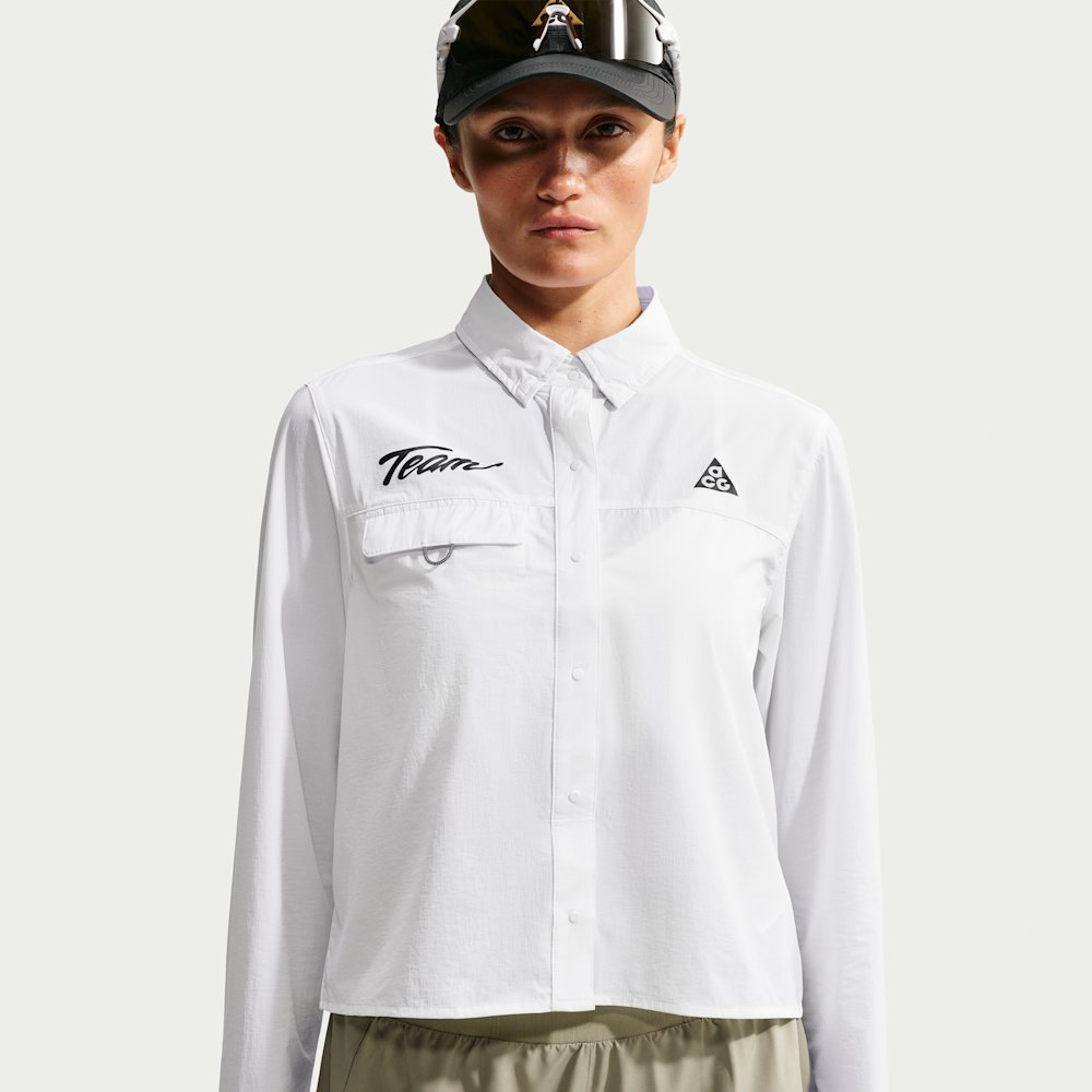 Nike ACG Aireez Women's Button-Up Long-Sleeve Graphic Trail Running Top