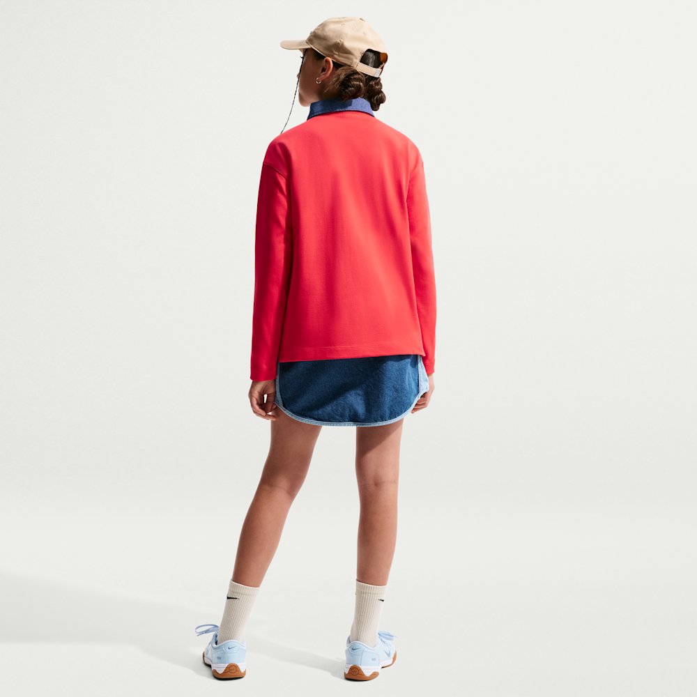 Nike Sportswear Collection Big Kids' (Girls') Long-Sleeve Polo Top
