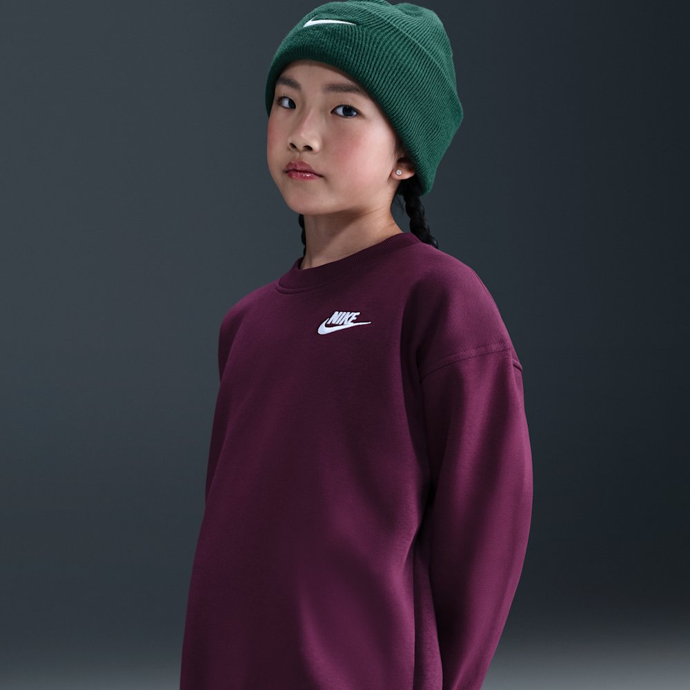 Nike Sportswear Club Fleece Big Kids' Oversized Sweatshirt
