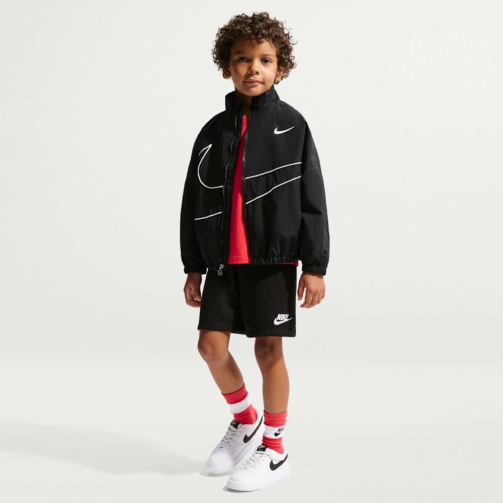 Nike Little Kids' Big Swoosh Hoodless Wind Jacket
