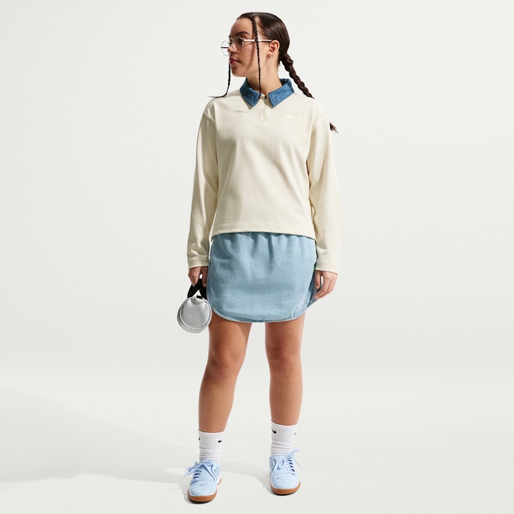 Nike Sportswear Collection Big Kids' (Girls') Long-Sleeve Polo Top