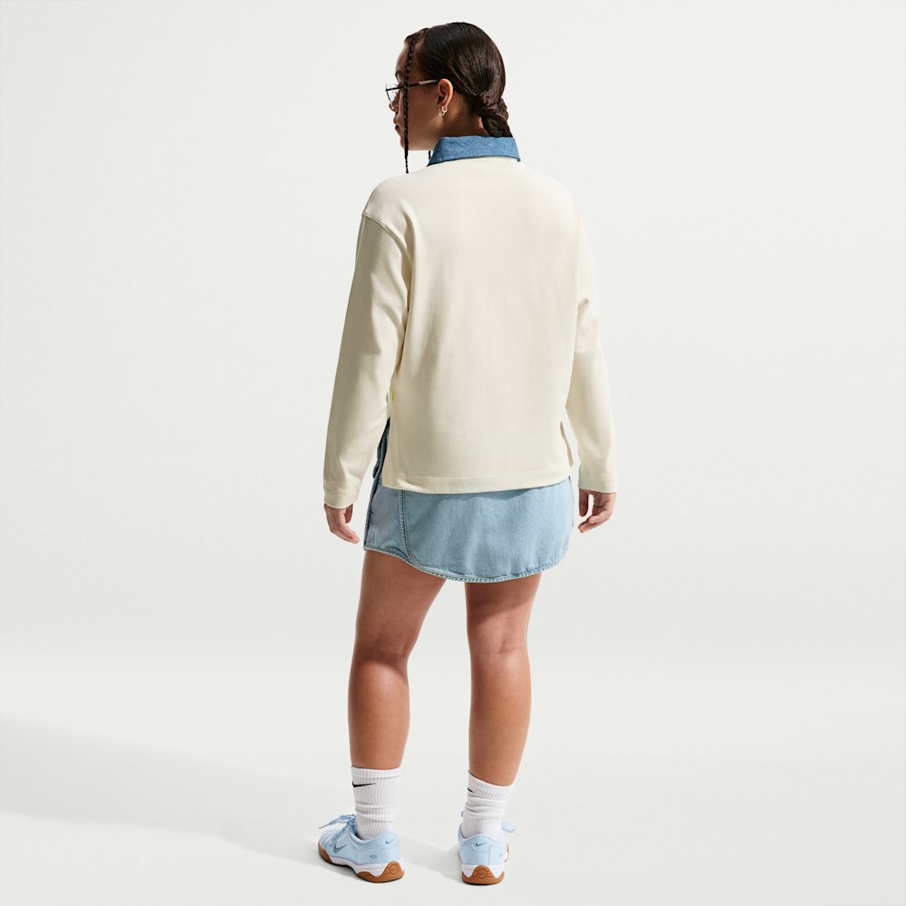 Nike Sportswear Collection Big Kids' (Girls') Long-Sleeve Polo Top