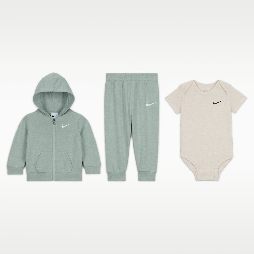 Nike Baby (0-6M) 3-Piece Bodysuit and Pants Set