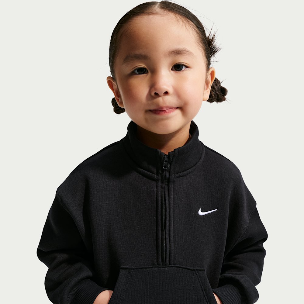 Nike Sportswear Little Kids' Studio Fleece Half-Zip and Pants Set