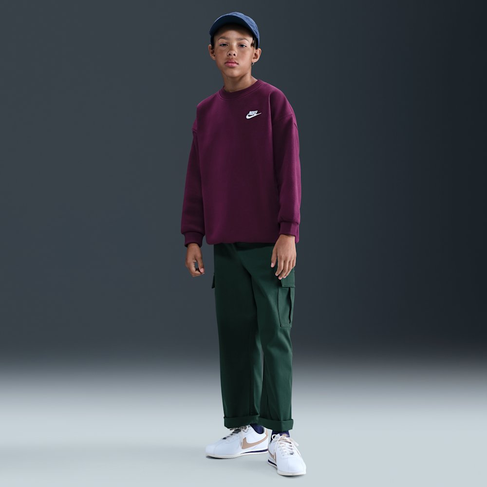 Nike Sportswear Club Fleece Big Kids' Oversized Sweatshirt