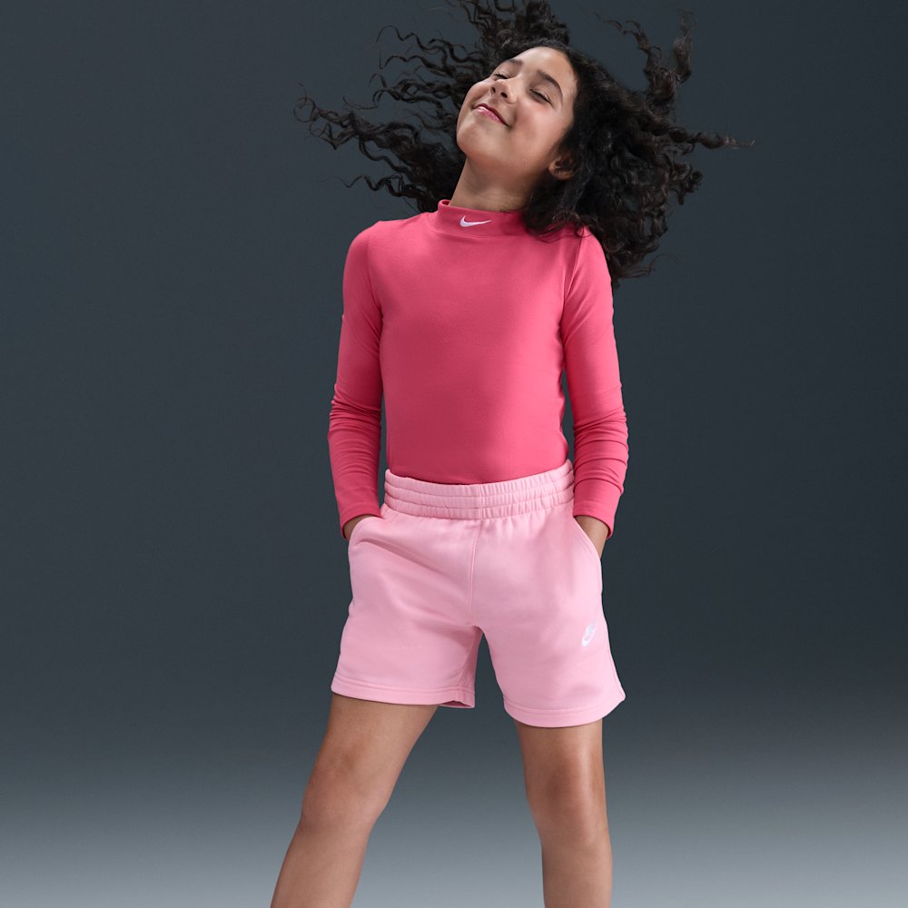 Nike Sportswear Club Fleece Big Kids' (Girls') 5" French Terry Shorts