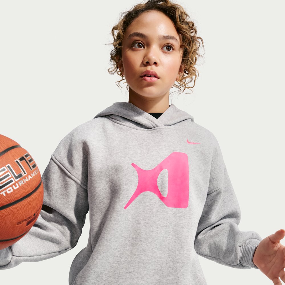 Nike A'ja Wilson Club Fleece Big Kids' Basketball Hoodie