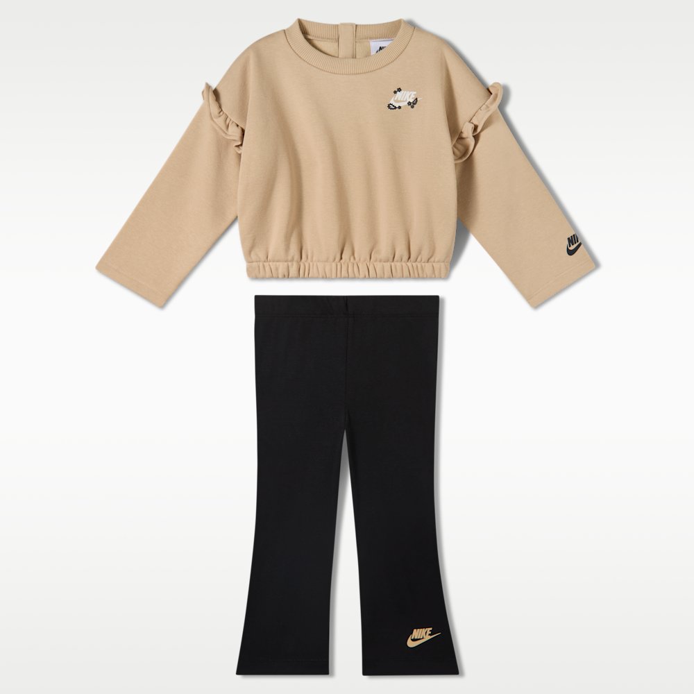 Nike Baby (12-24M) Ruffle Crew and Flared Leggings Set