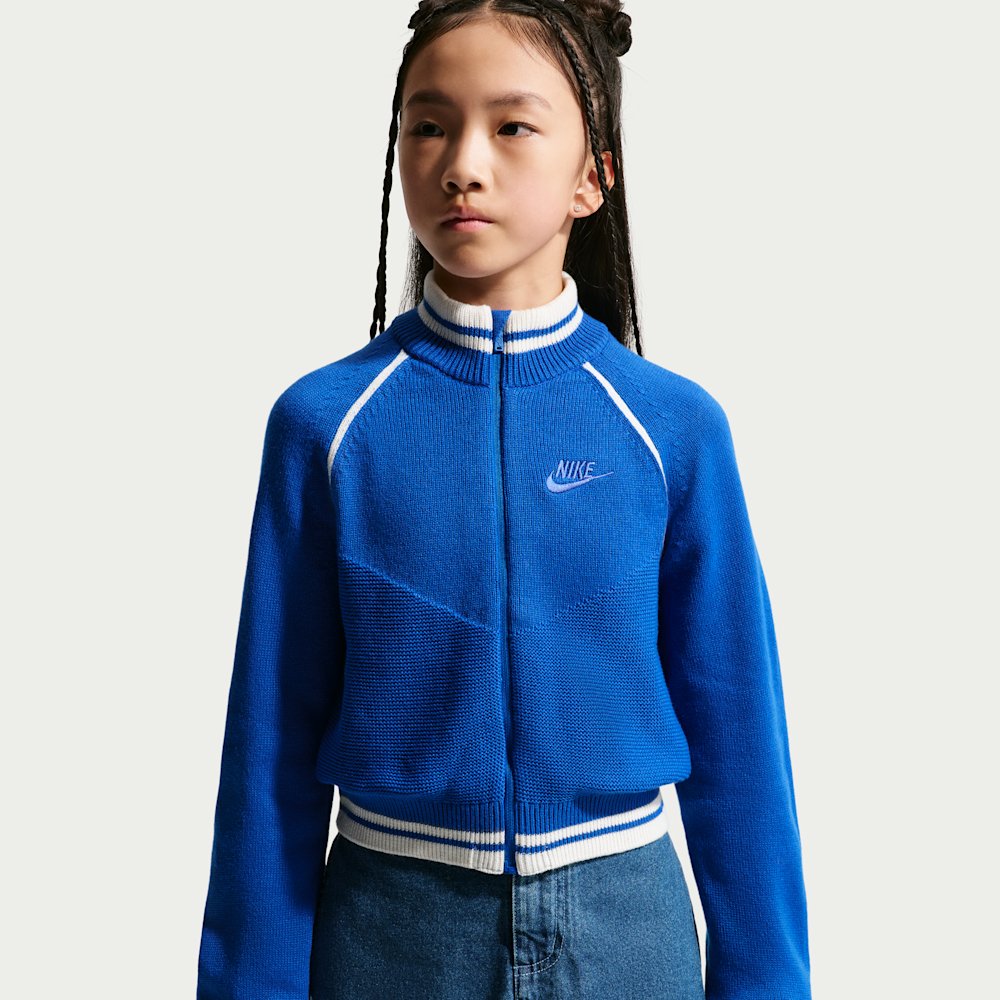Nike Sportswear Collection Big Kids' (Girls') Sweater Track Jacket