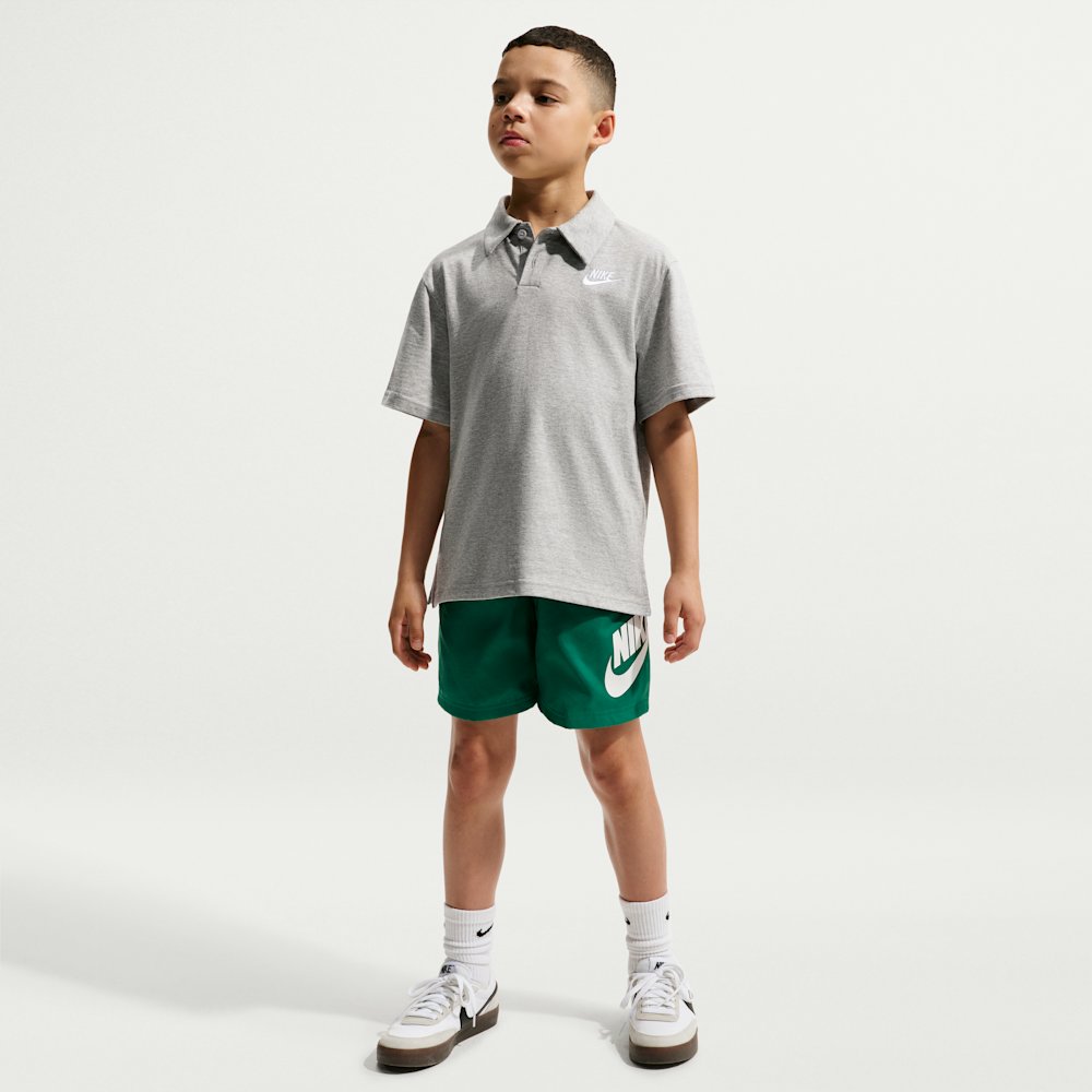 Nike Sportswear Club Big Kids' Knit Short-Sleeve Polo