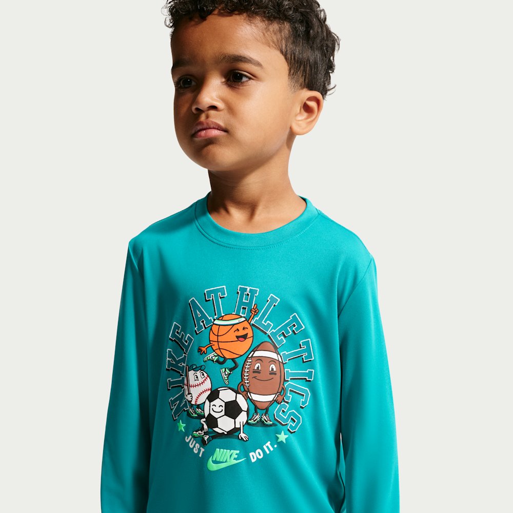 Nike Little Kids' Dri-FIT Graphic Long-Sleeve T-Shirt