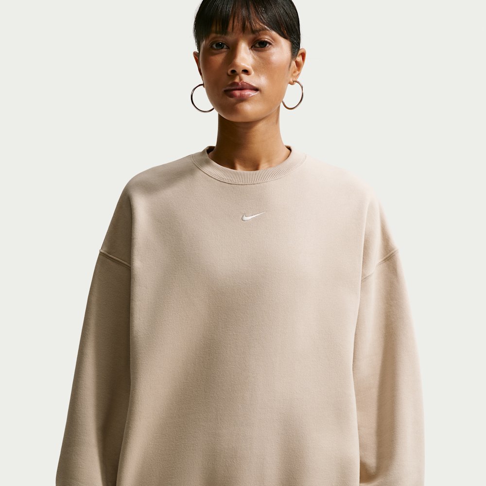 Nike Studio Fleece Medium Weight Women's Oversized Crew-Neck Sweatshirt