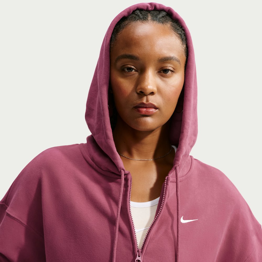 Nike Studio Fleece Lightweight "French Terry" Women's Oversized Full-Zip Hoodie